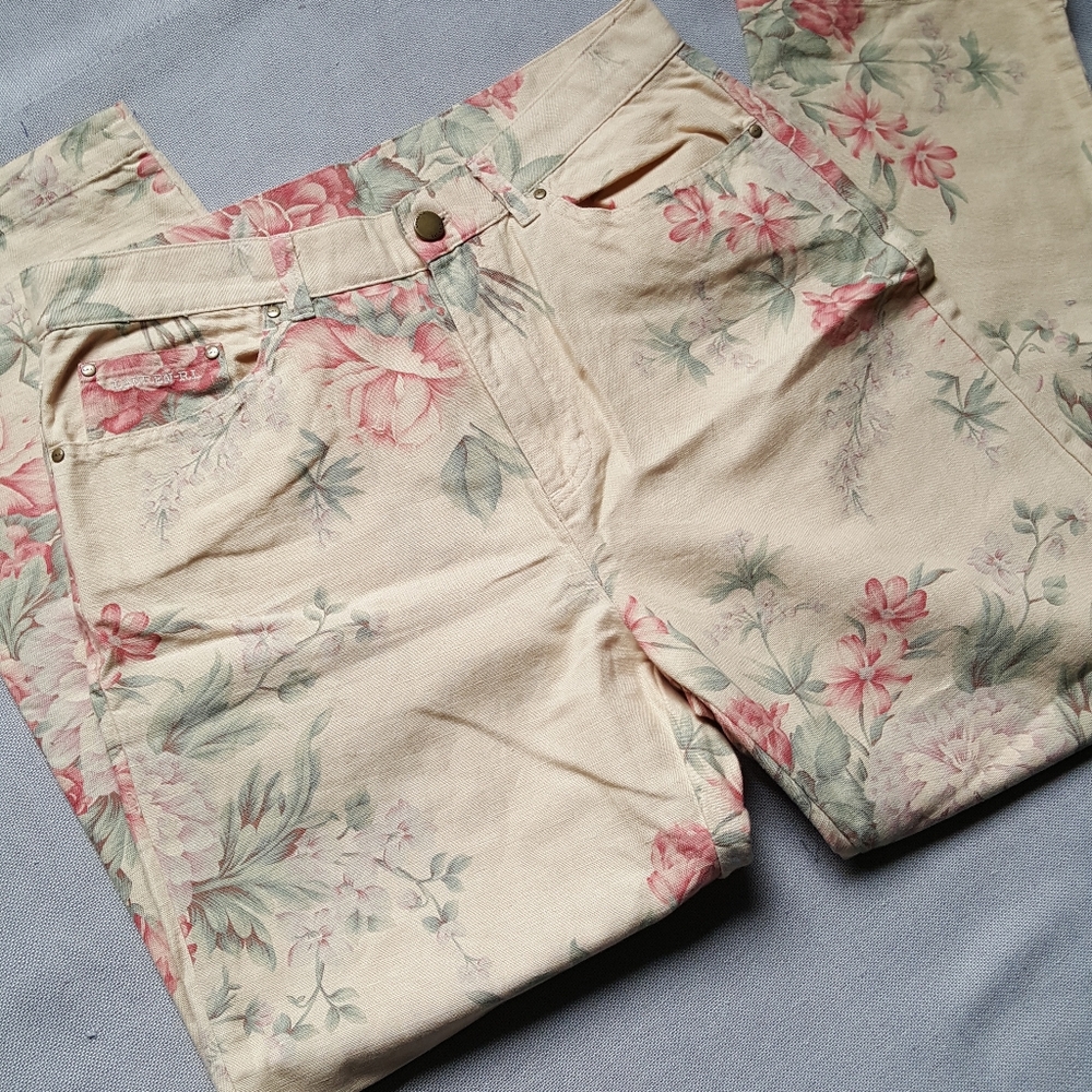 LRL linen blend pants